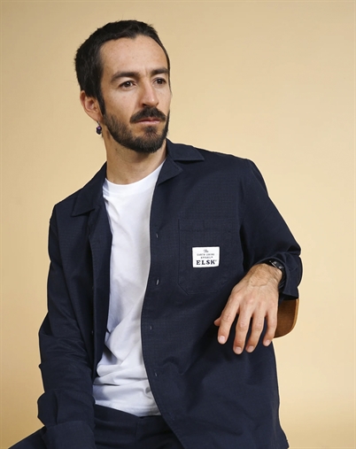 Elsk - Ripstop Mens Skjorte - Dark Navy